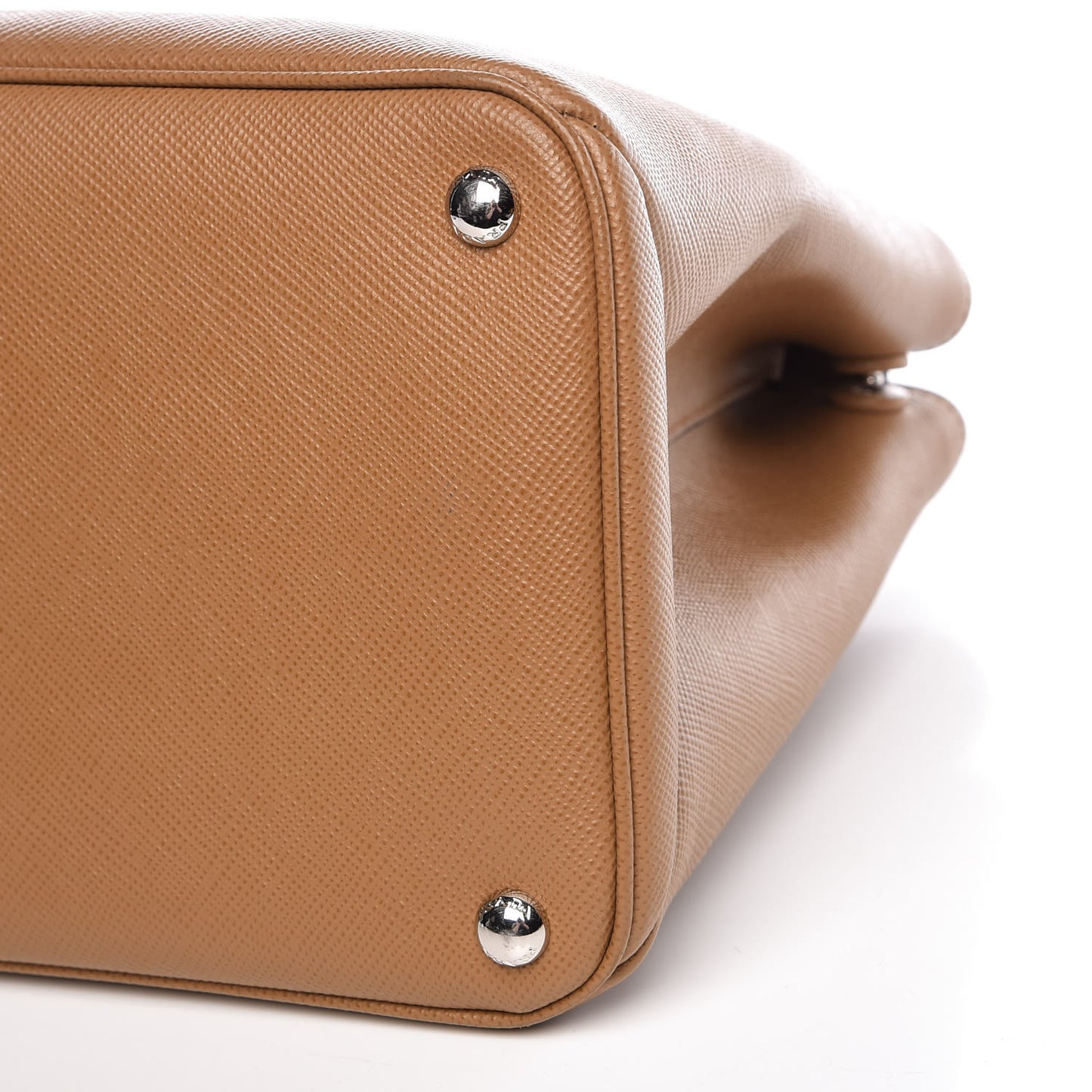 Saffiano Cuir Twin Tote Caramel