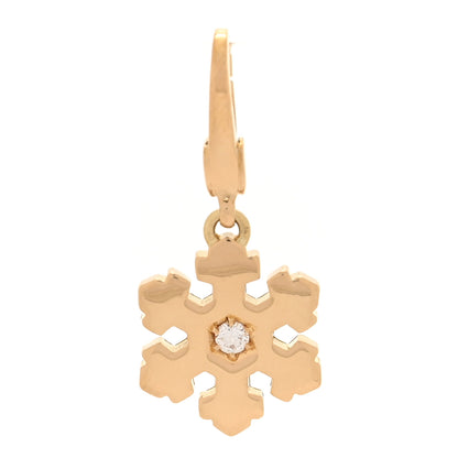 Bulgari 18K Yellow Gold Diamond Snowflake Charm 1 of 3