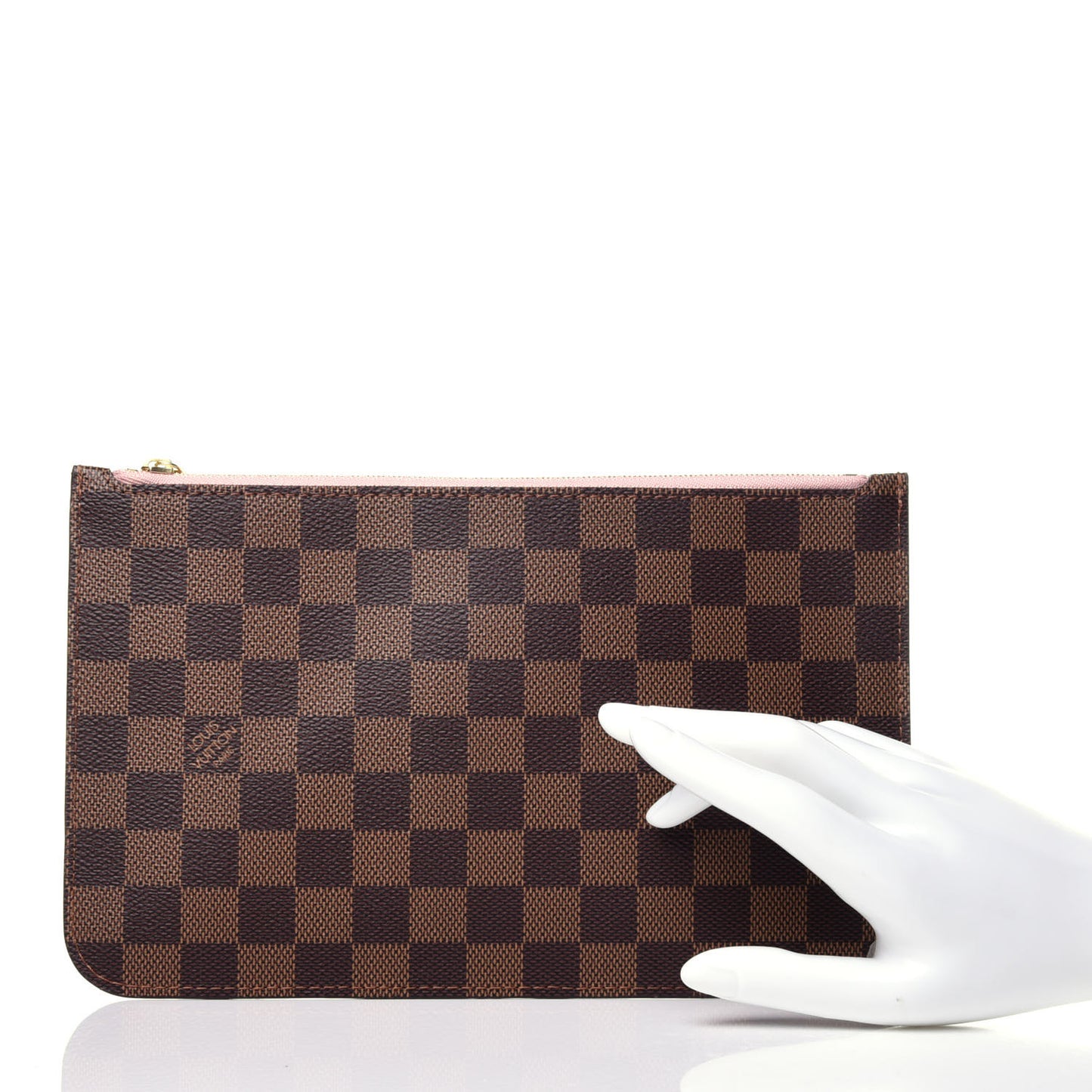 Damier Ebene Neverfull MM GM Pochette Rose Ballerine