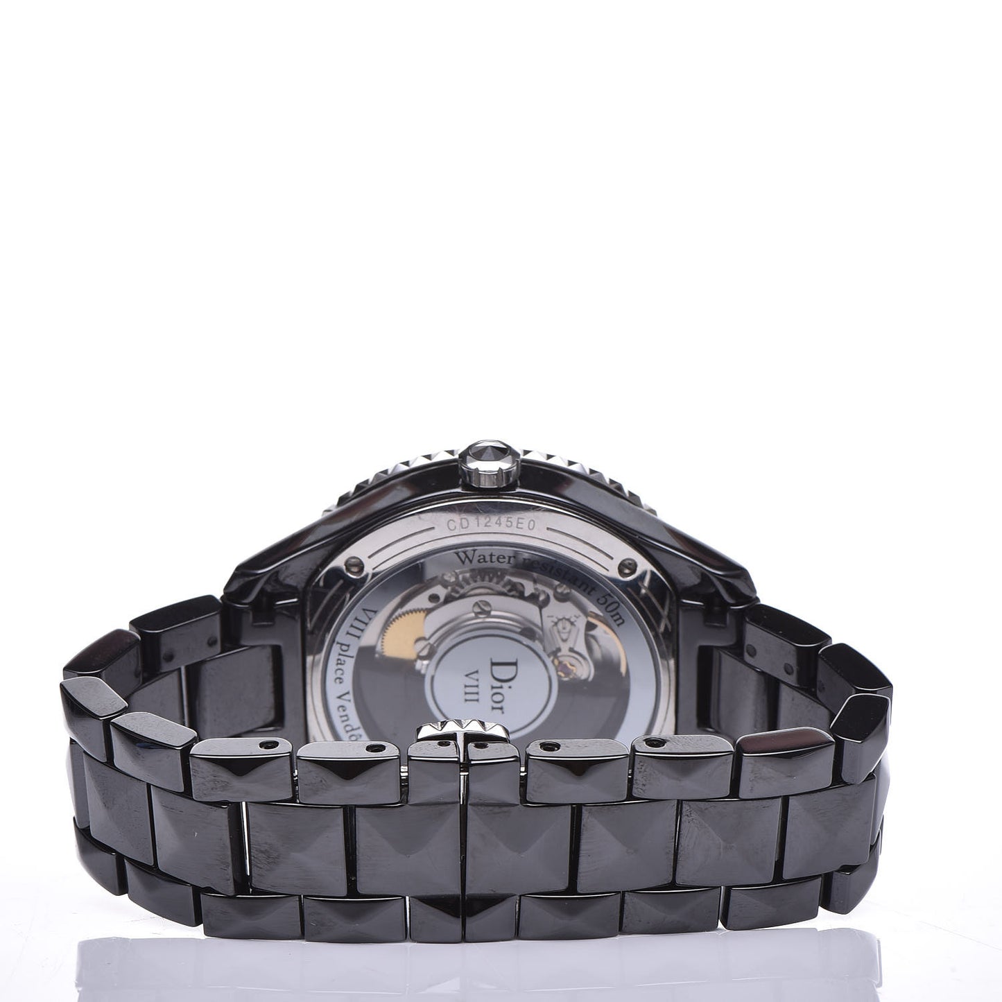 Stainless Steel Ceramic 38mm Dior VIII Automatic Watch Black