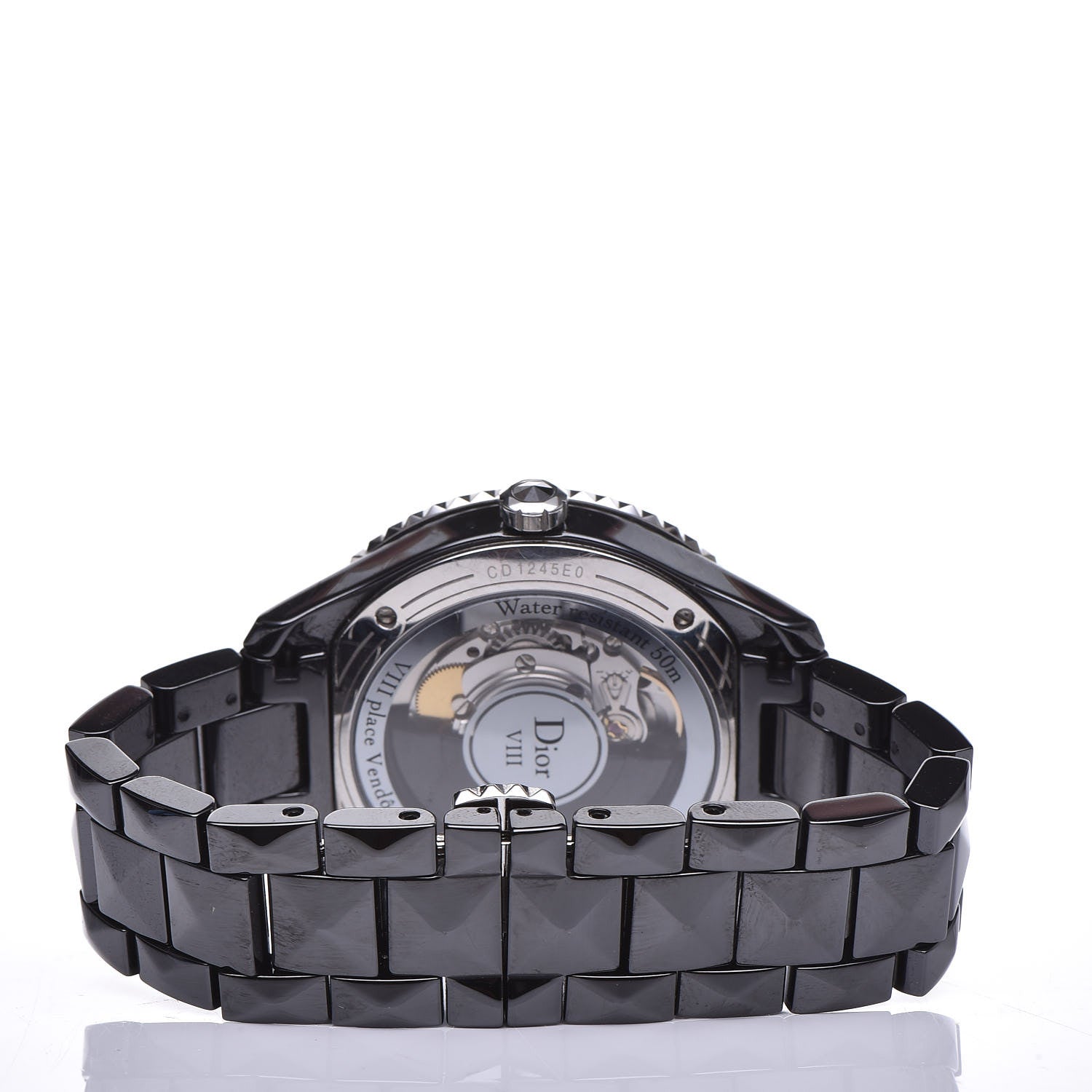 Christian Dior Stainless Steel Ceramic 38mm Dior VIII Automatic Watch Black 4 of 6