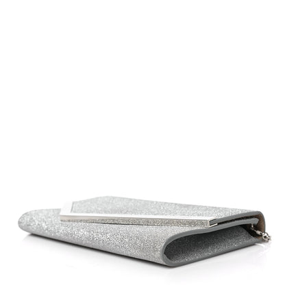Jimmy Choo Glitter Emmie Clutch Silver 8 of 9