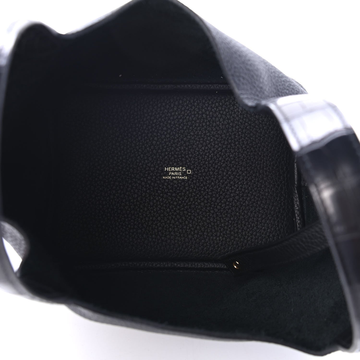 Hermes Taurillon Clemence Matte Alligator Picotin Lock Touch 18 PM Black 4 of 4