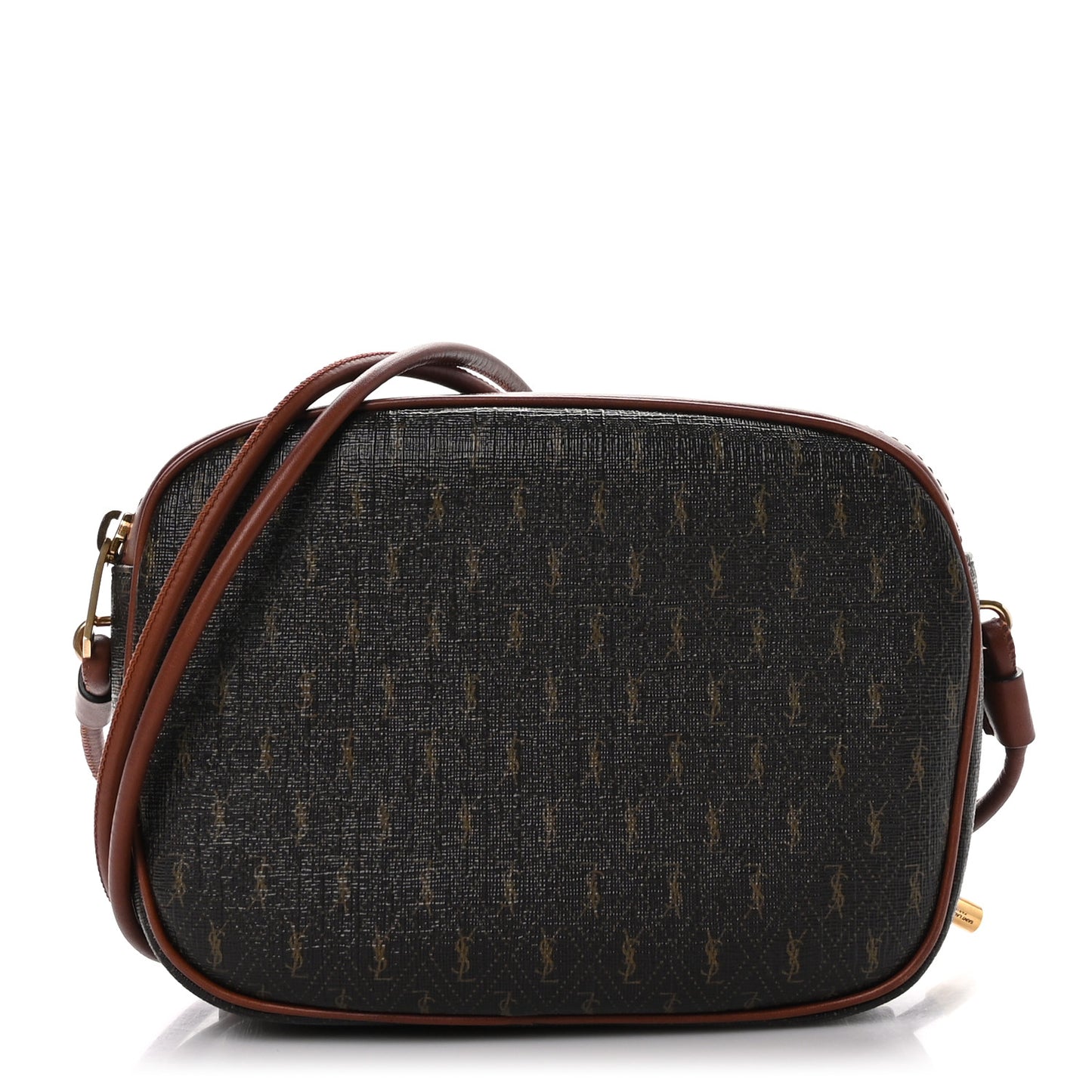 Canvas Smooth Calfskin Le Monogramme Small Camera Bag Chestnut