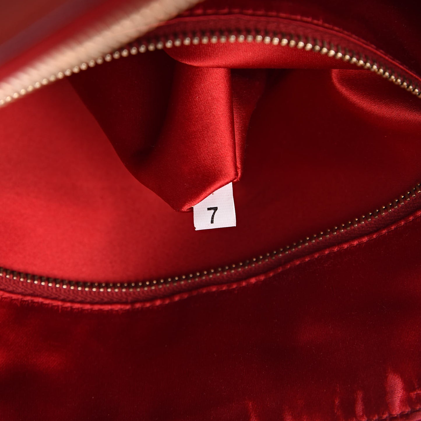 Saffiano Frame Bowler Red