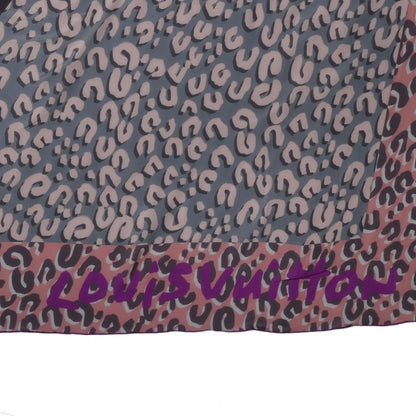 Louis Vuitton Leopard V Giant Square Stole Scarf Gres 4 of 6