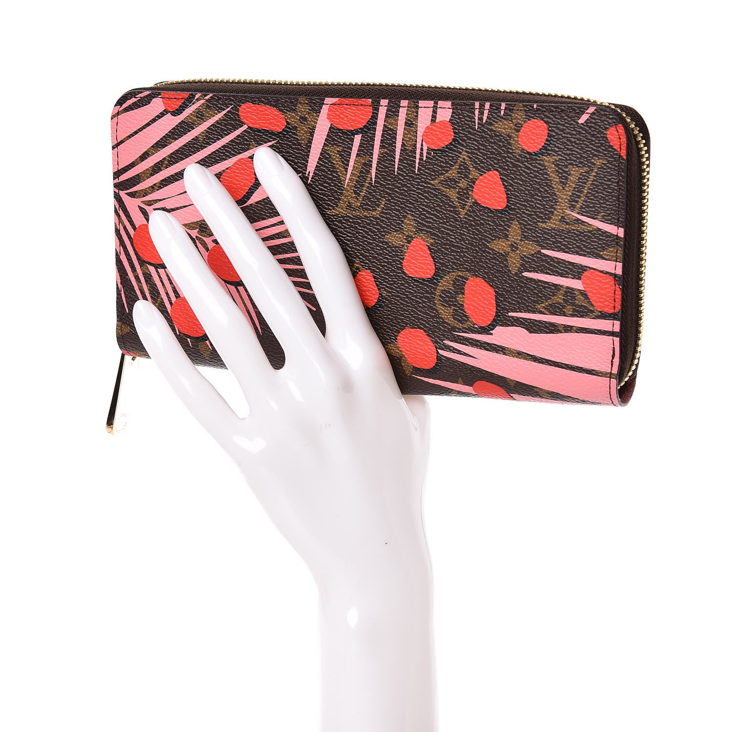 Louis Vuitton Monogram Jungle Dots Zippy Wallet Sugar Pink Poppy 2 of 7