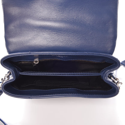 Saint Laurent Calfskin Y Quilted Monogram Toy Loulou Chain Satchel Denim 5 of 9