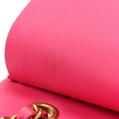 Chanel Lambskin Chevron Quilted Medium Double Flap Pink 18 of 18