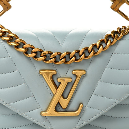 Louis Vuitton Calfskin New Wave Chain PM Porcelain Blue 8 of 11