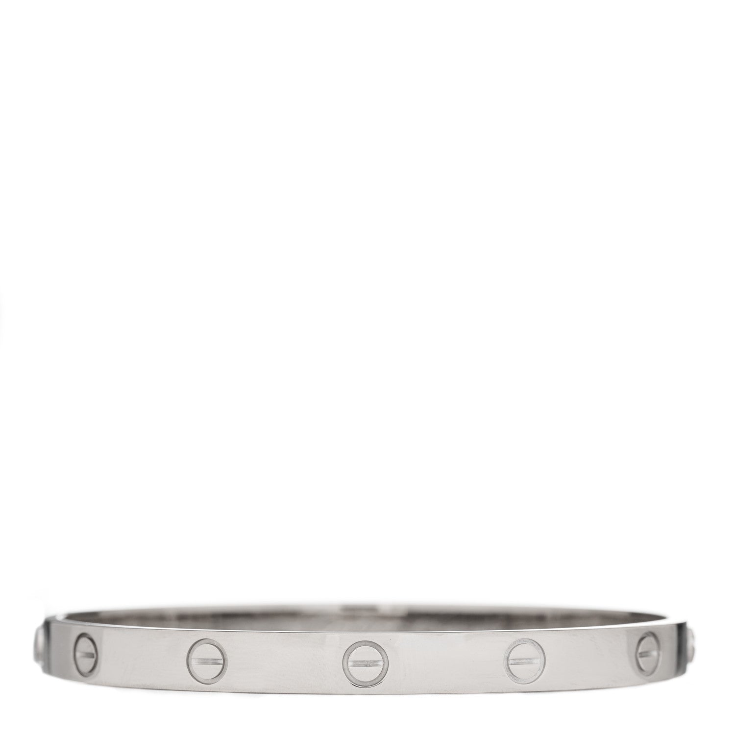 Cartier 18K White Gold LOVE Bracelet 19 1 of 3