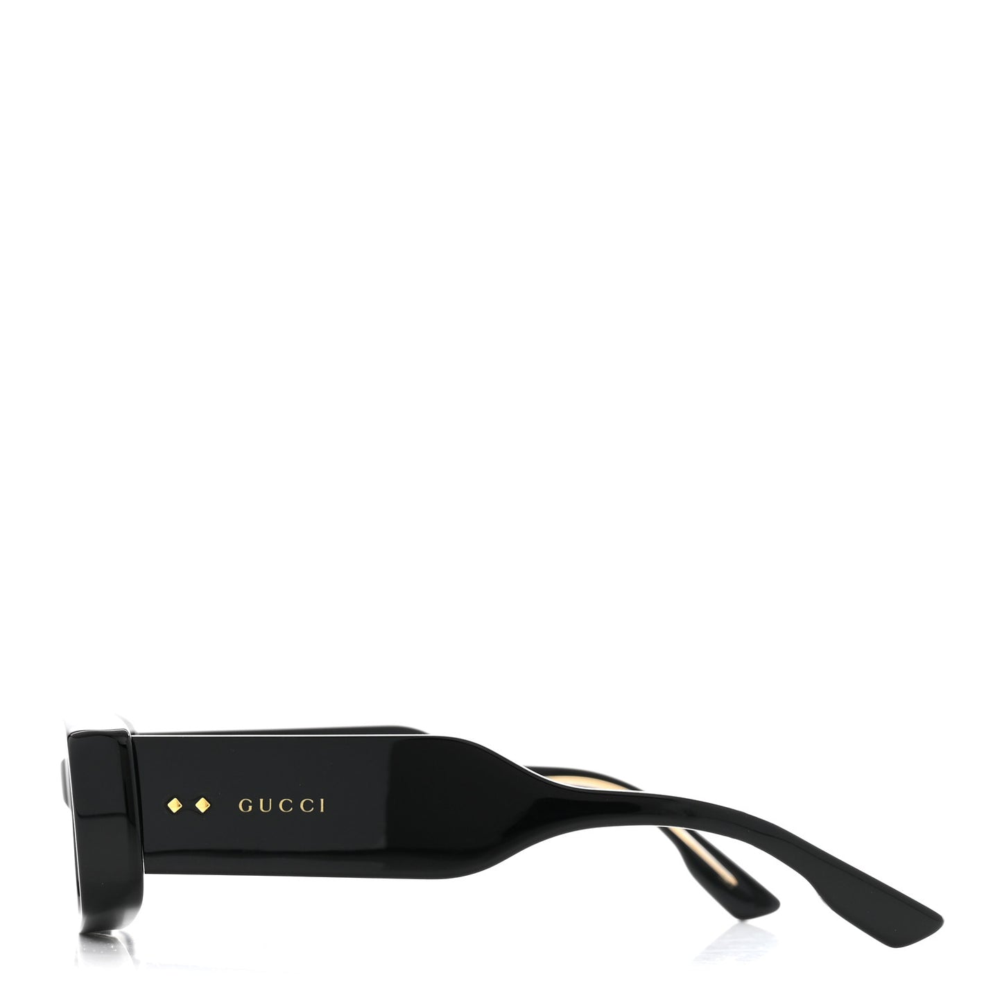 Acetate Rectangle Frame Sunglasses GG1528S Black