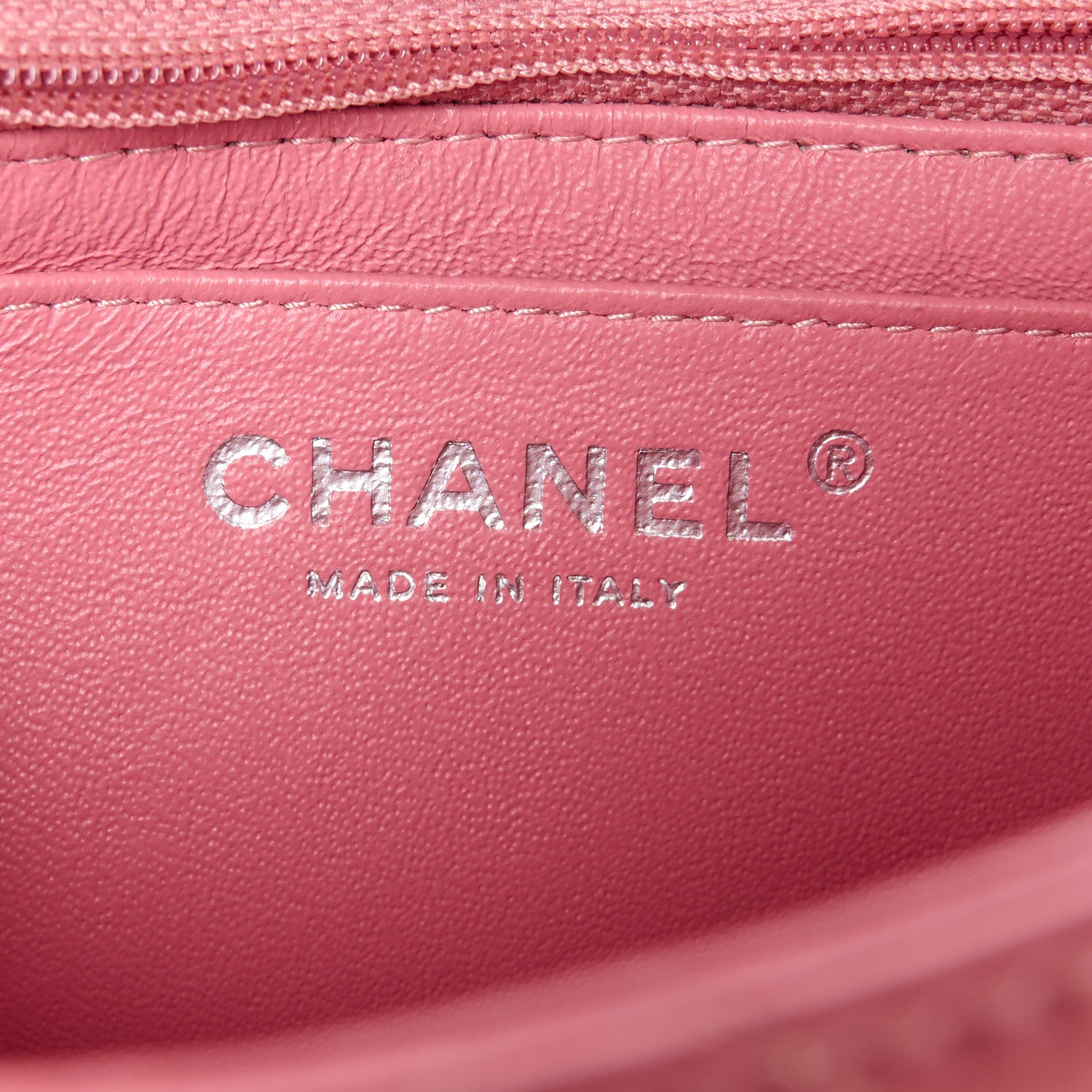 Chanel Lambskin Quilted Mini Square Flap Pink 6 of 11