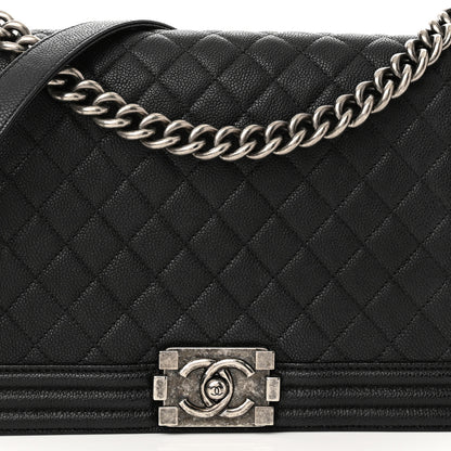 Chanel Caviar Quilted New Medium Boy Flap Black 7 of 12