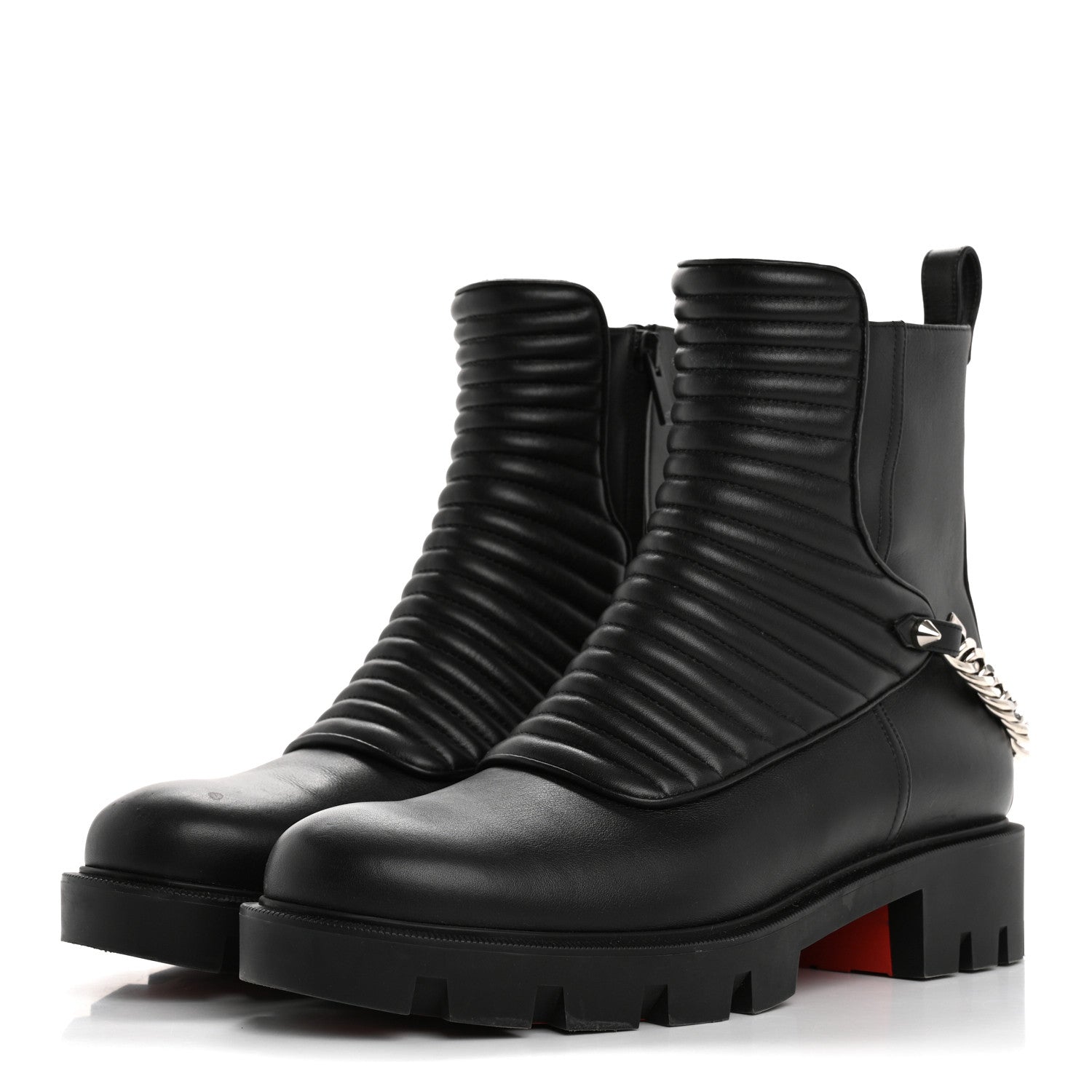 Christian Louboutin Calfskin Maddic MaxBoots 39 Black 4 of 8