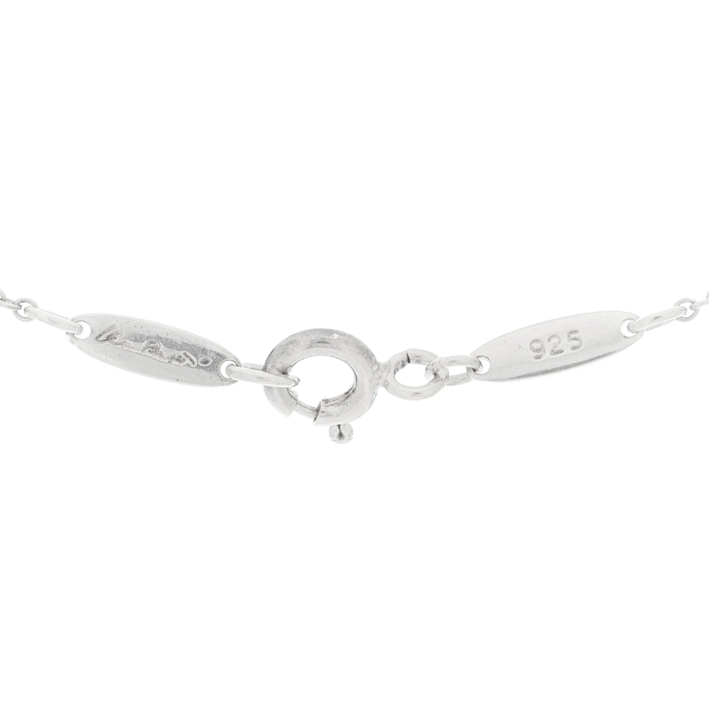 Sterling Silver Elsa Peretti Infinity Cross Pendant Necklace