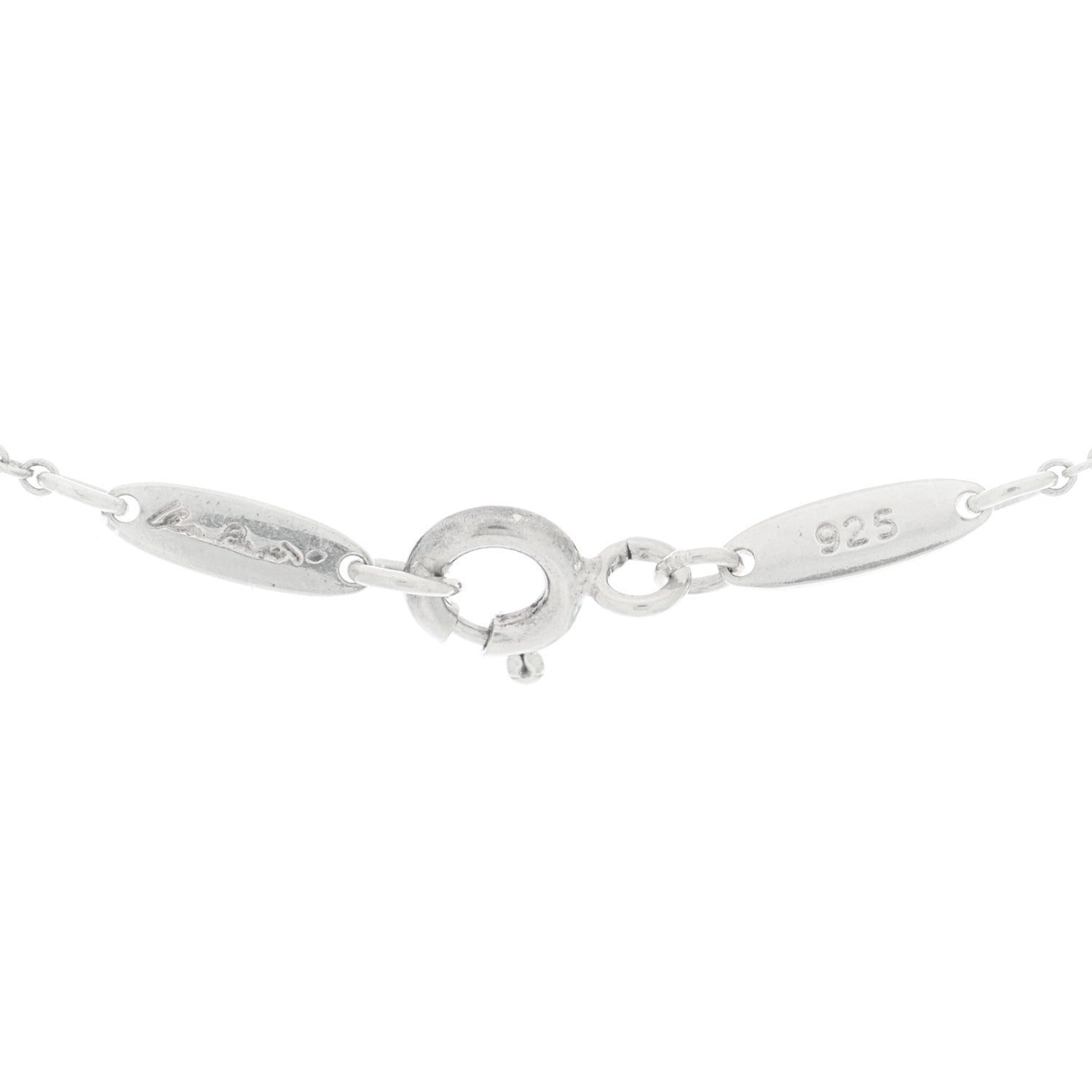 Tiffany Sterling Silver Elsa Peretti Infinity Cross Pendant Necklace 4 of 7
