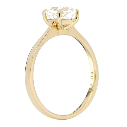 Parker & West by FASHIONPHILE 18K Yellow Gold Diamond 1.03ct Square Emerald Cut Engagement Ring  52 6 6 of 9