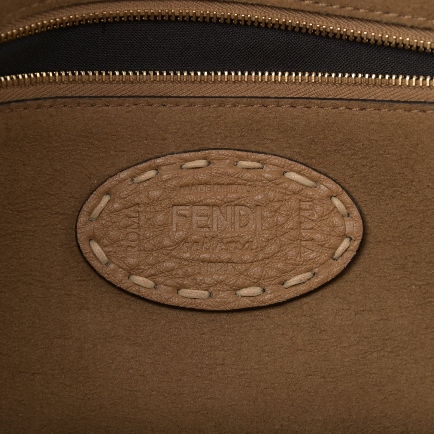 Curly Sheepskin Cuoio Romano Selleria Baguette Camel Cammello