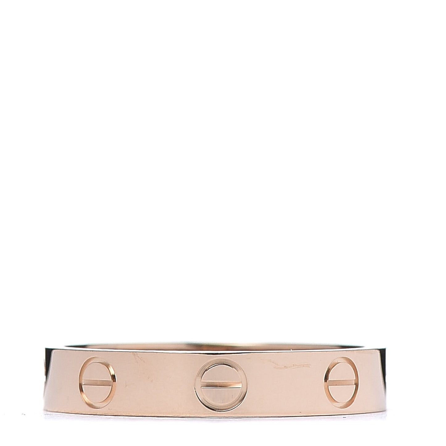 18K Pink Gold 3.5mm LOVE Wedding Band Ring 54 6.75