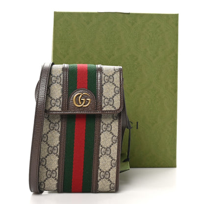 Gucci GG Supreme Monogram Web Mini Ophidia Crossbody Bag Beige New Acero 10 of 10
