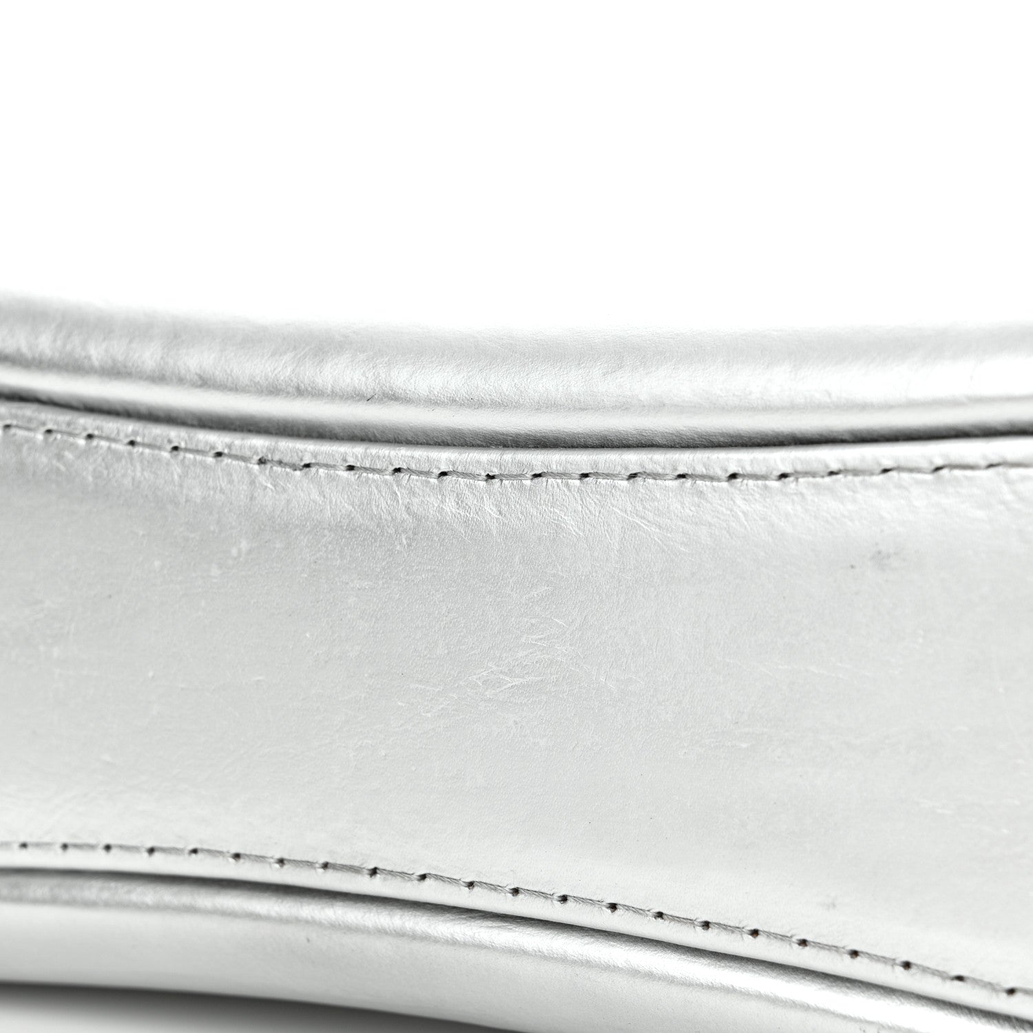 Chanel Metallic Aged Calfskin Quilted Small Gabrielle Hobo Silver 11 of 11