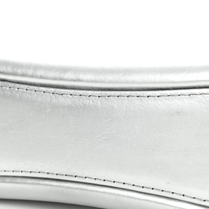 Chanel Metallic Aged Calfskin Quilted Small Gabrielle Hobo Silver 11 of 11