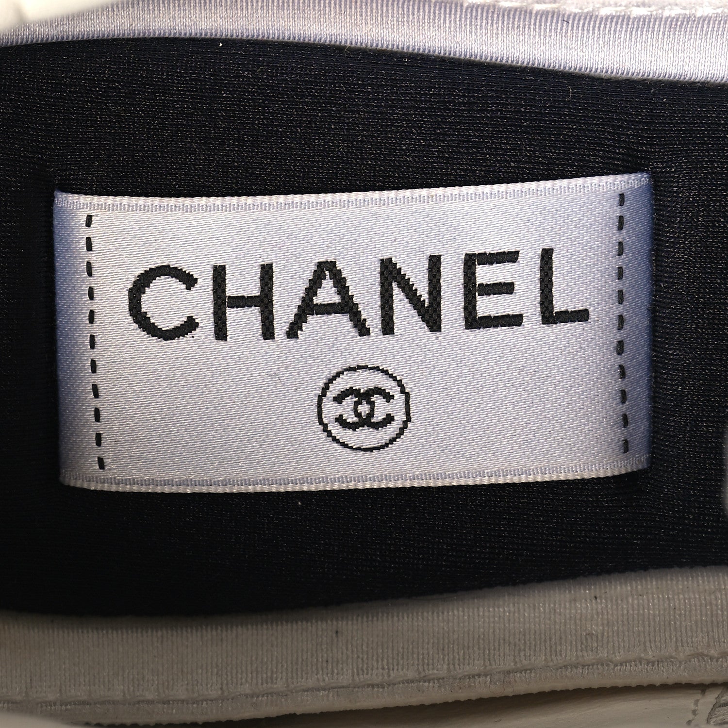Chanel Calfskin CC Sneakers 38.5 Navy Blue White Light Burgundy 8 of 9