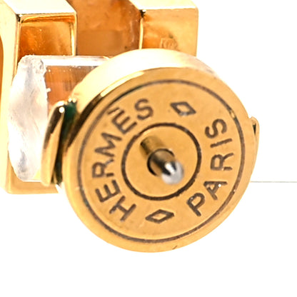 Hermes Gold Plated Cage d'H Earrings 4 of 4