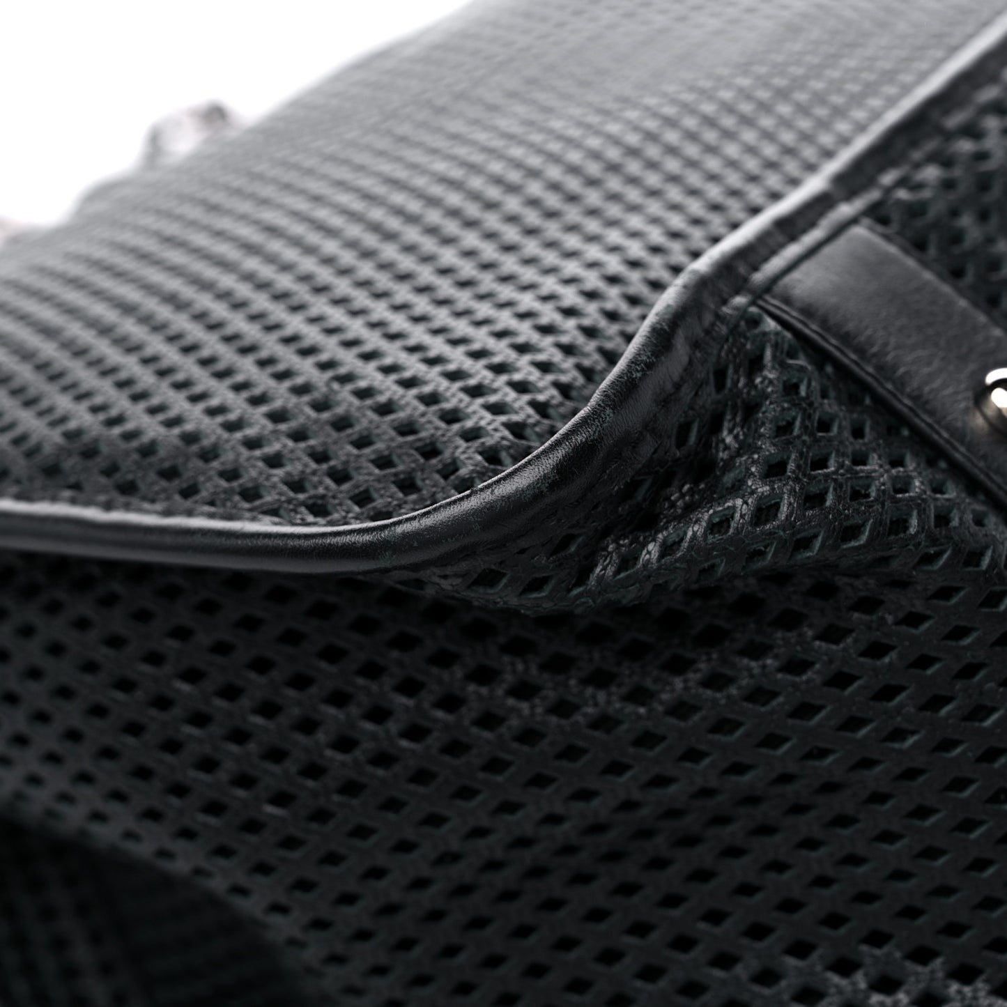 Calfskin Perforated Up In The Air Tote Black