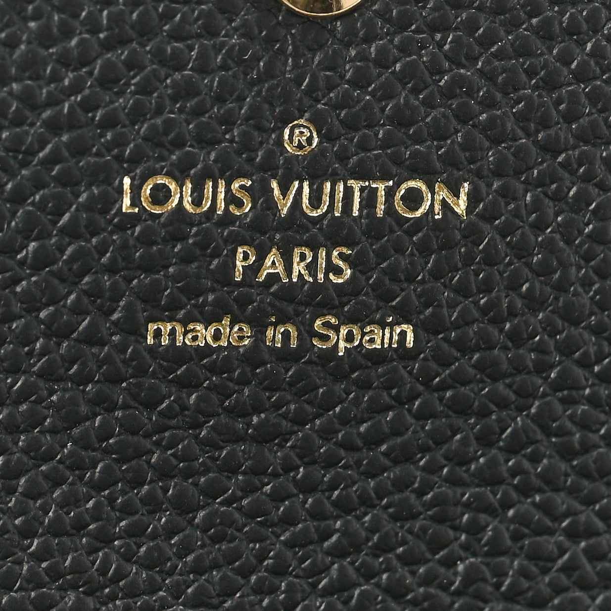 Louis Vuitton Empreinte Monogram Giant Emilie Wallet Black Beige 6 of 7