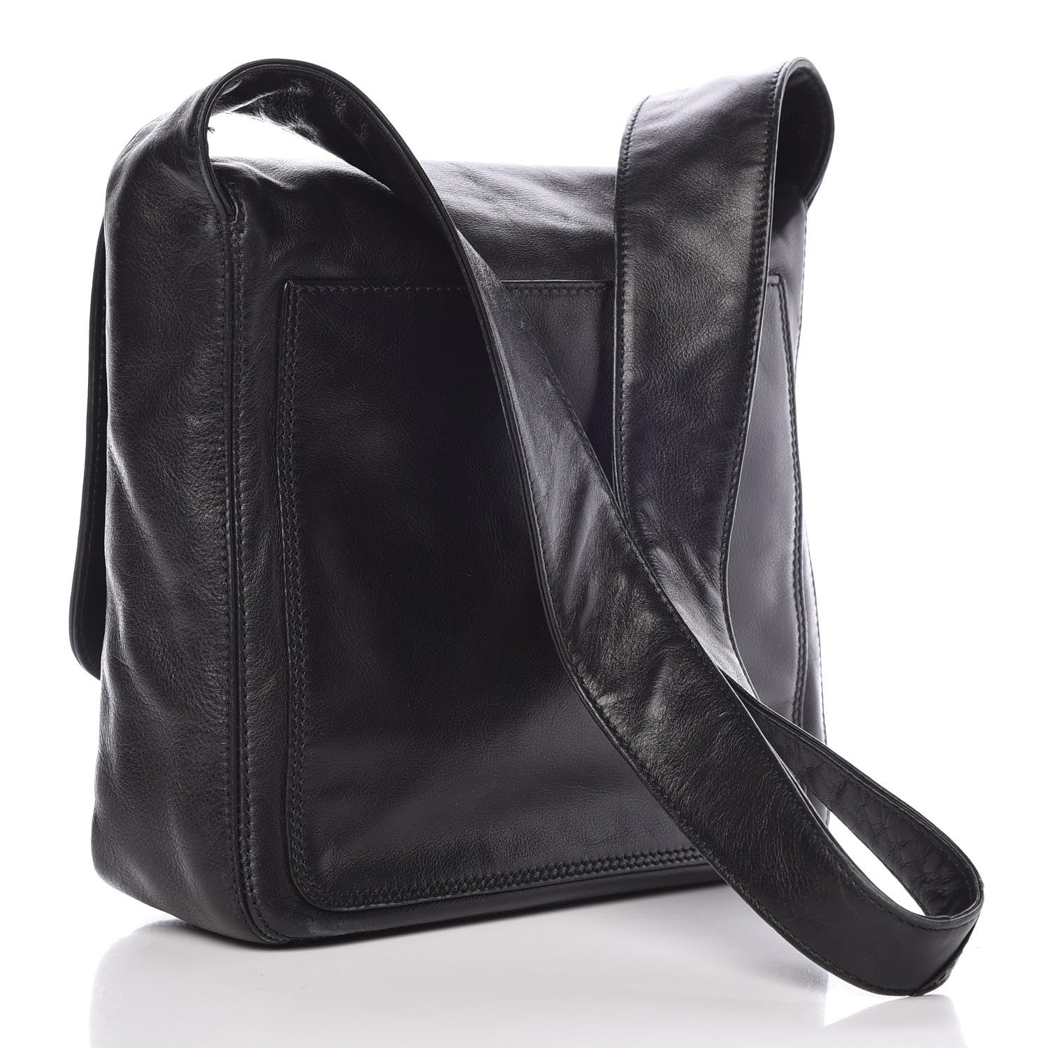 Chanel Calfskin CC Flap Shoulder Bag Black 3 of 12