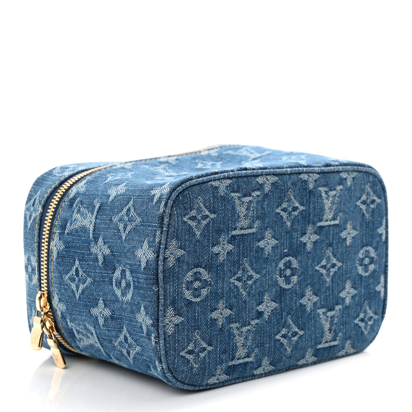 Monogram Denim Nice Mini Blue