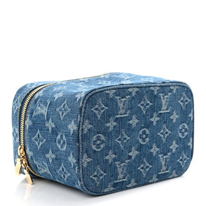 Louis Vuitton Monogram Denim Nice Mini Blue 4 of 7