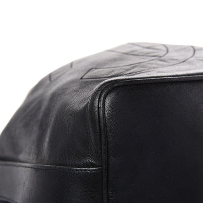 Chanel Lambskin CC Drawstring Shoulder Bag Black 10 of 19