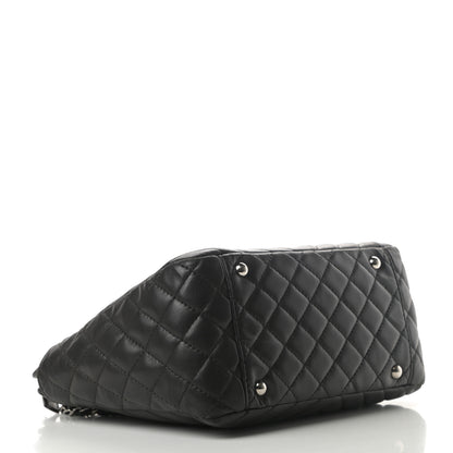 Chanel Lambskin Chevron Quilted Shoulder Bag Black 4 of 14