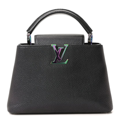 Louis Vuitton Taurillon Capucines BB Scarabeo Iridescent Black 2 of 17