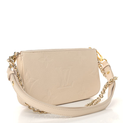 Louis Vuitton Empreinte Monogram Giant Multi Pochette Accessories Cream 3 of 11