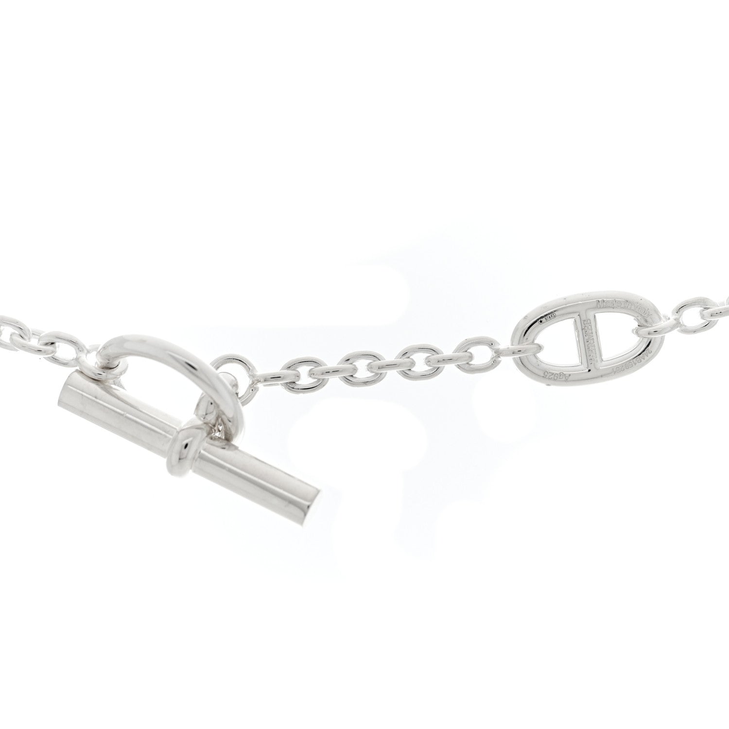 Hermes Sterling Silver Farandole Necklace 80 4 of 5