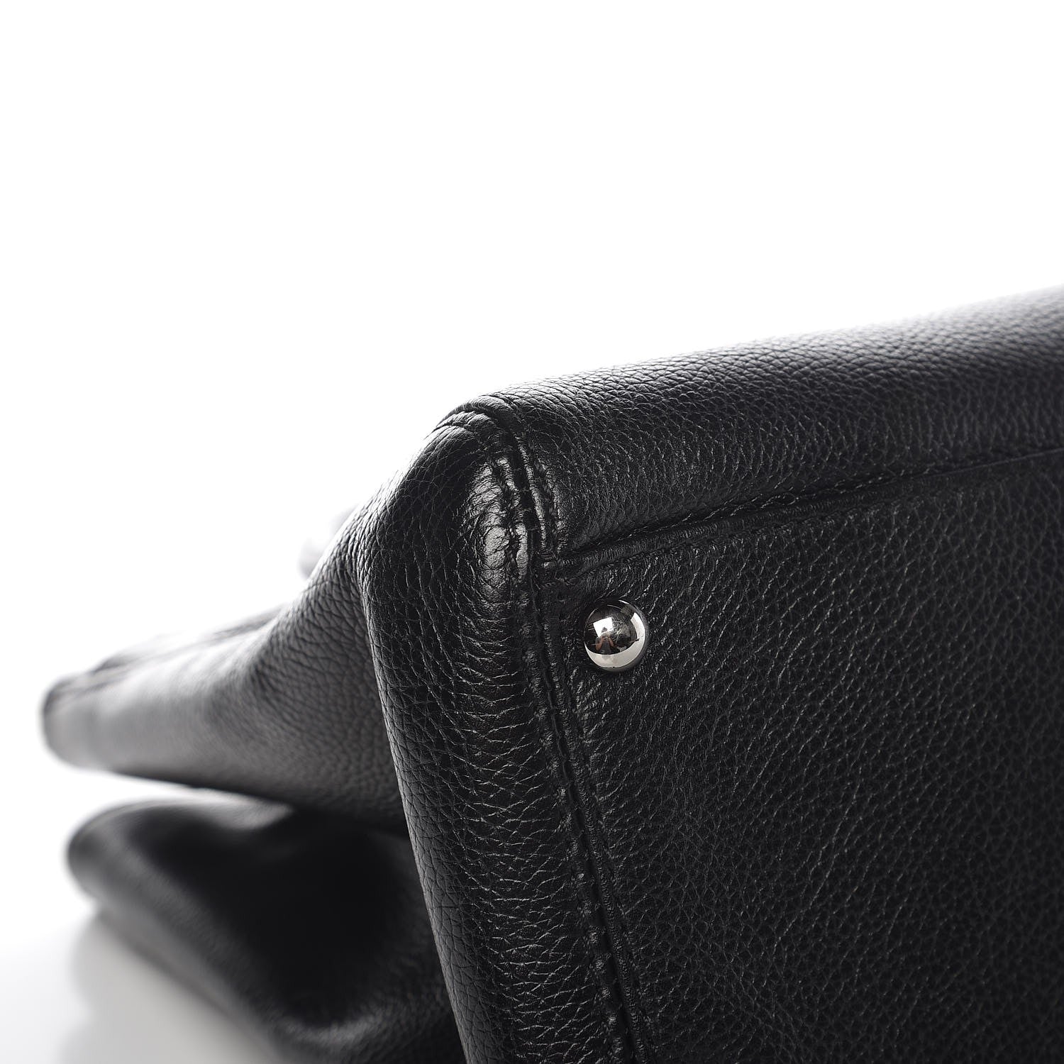 Chanel Calfskin Mademoiselle Lock Cerf Shopper Tote Black 8 of 11