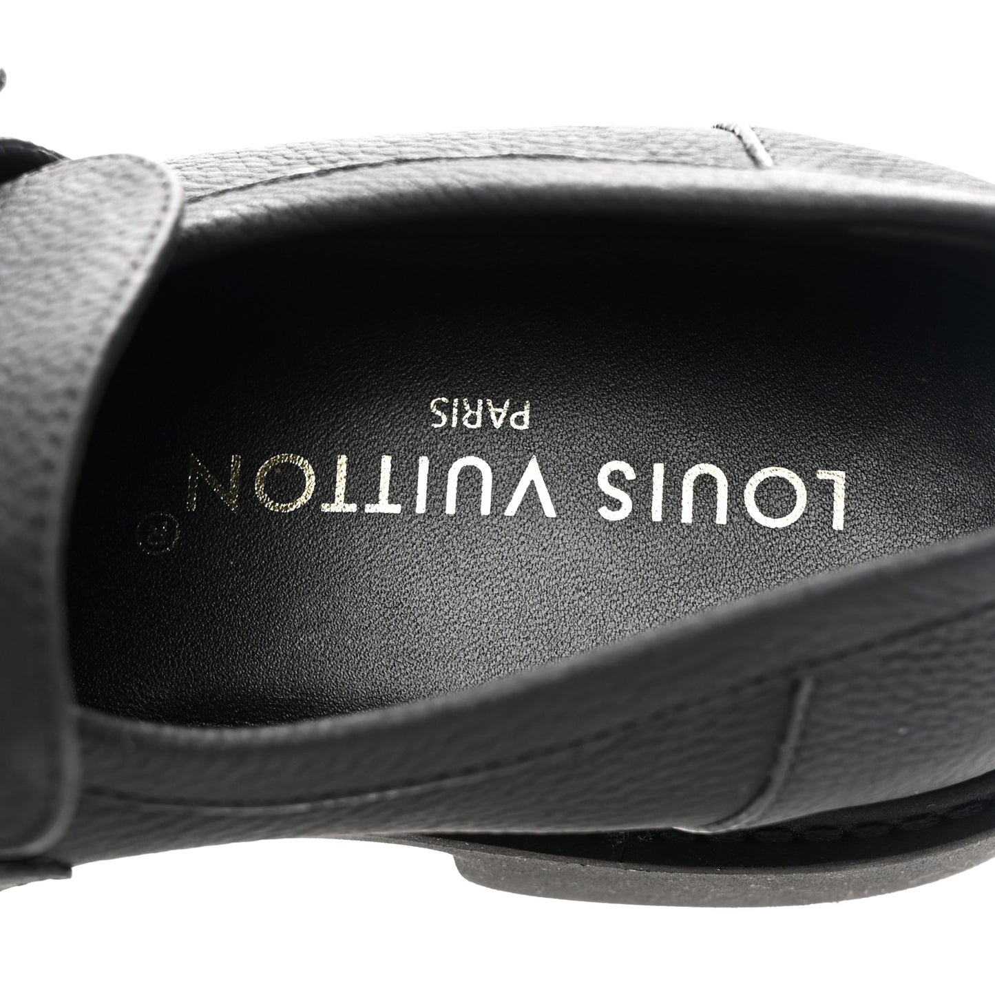 Calfskin Womens Twist Loafers 38 Black