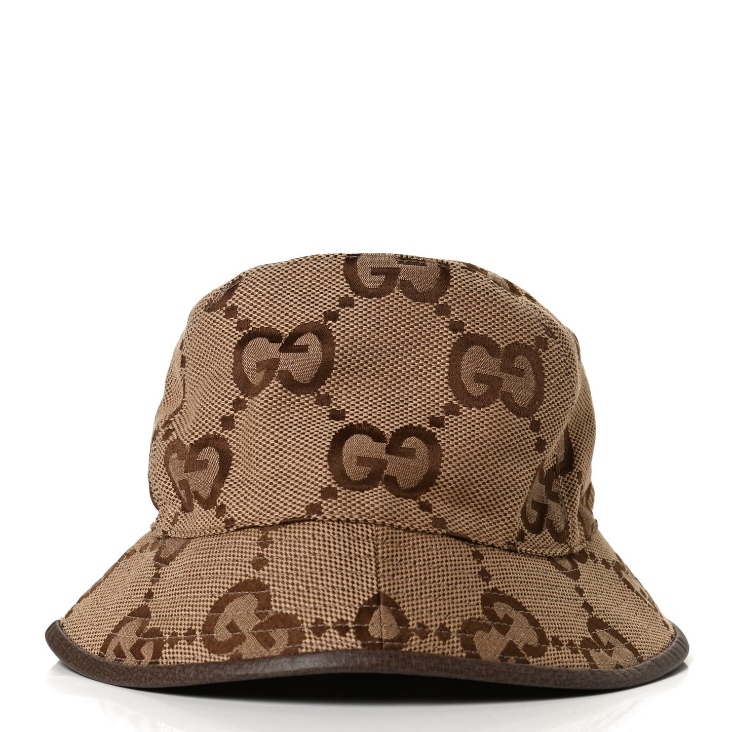 Monogram Jumbo GG Bucket Hat L Camel Ebony New Acero