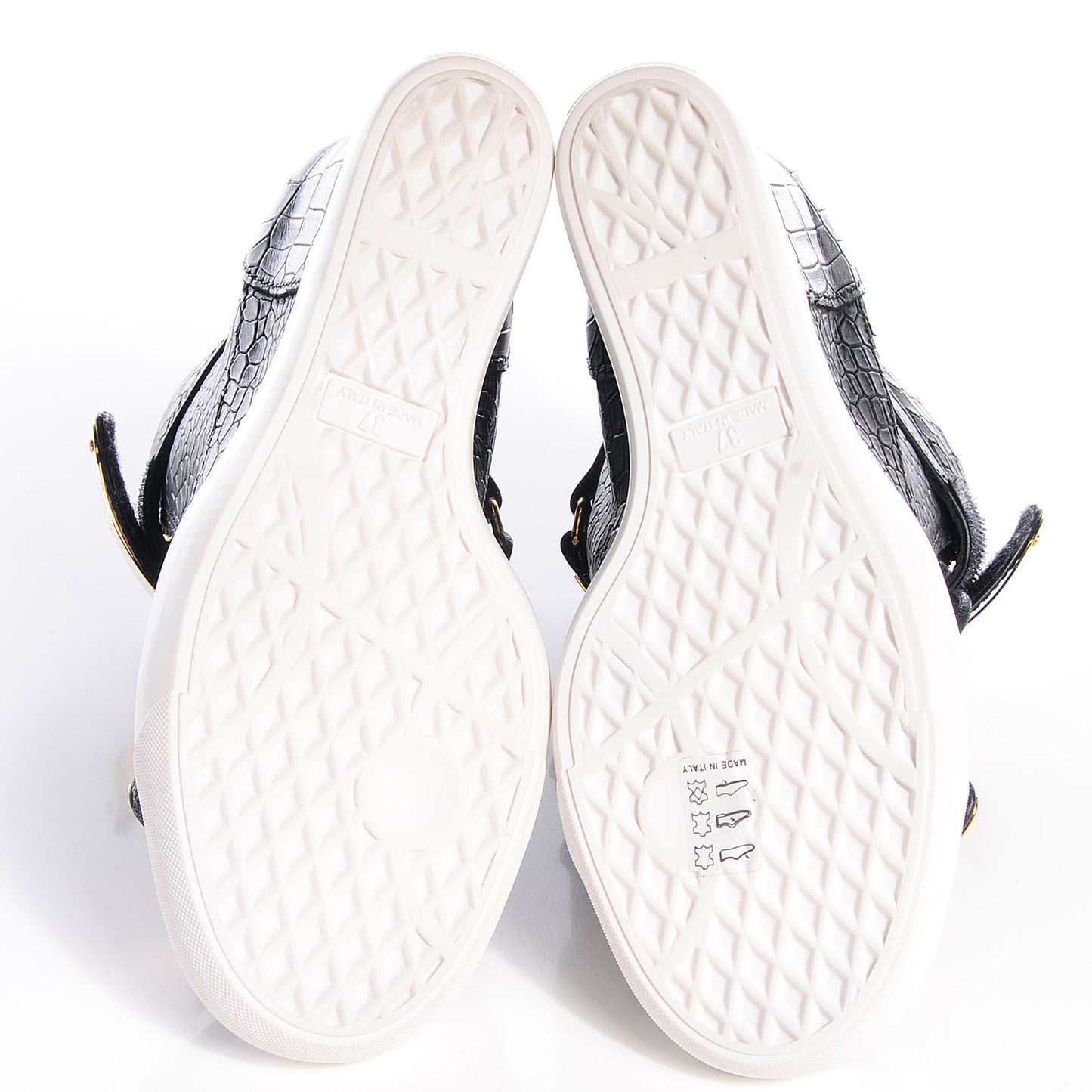 GIUSEPPEZANOTTICrocStampedLorenz75WedgeSneakers37Black