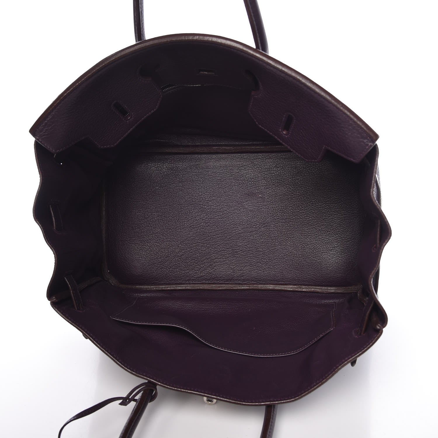 Hermes Taurillon Clemence Birkin 35 Raisin 5 of 36