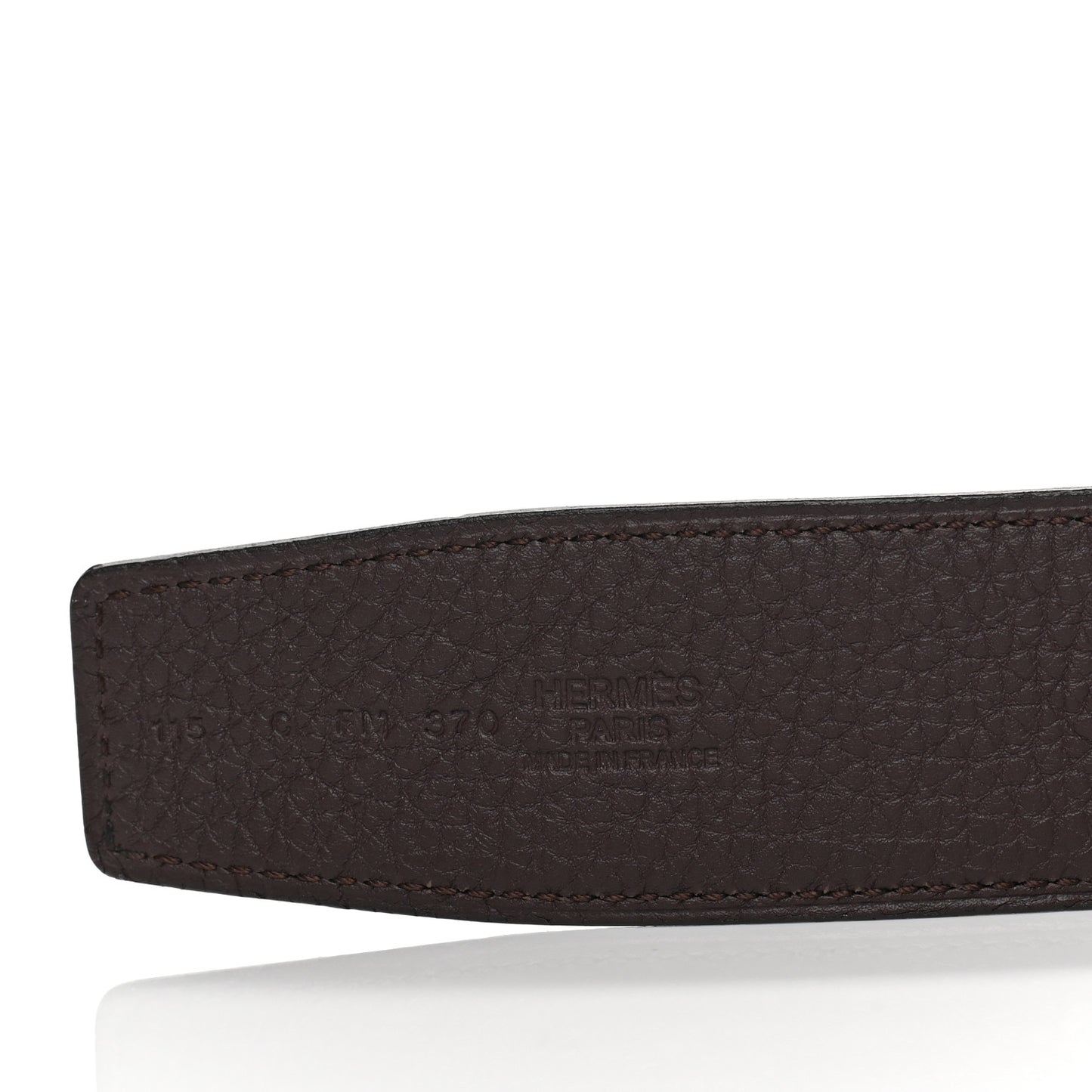 Togo Swift 32mm H d'Ancre Belt 115 46 Chocolate Black