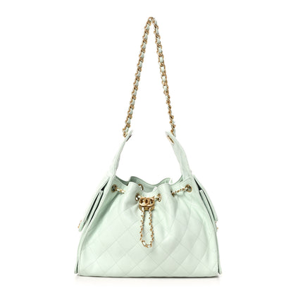 Chanel Caviar Quilted Small Chanel 25 Handbag Light Green 1 of 10