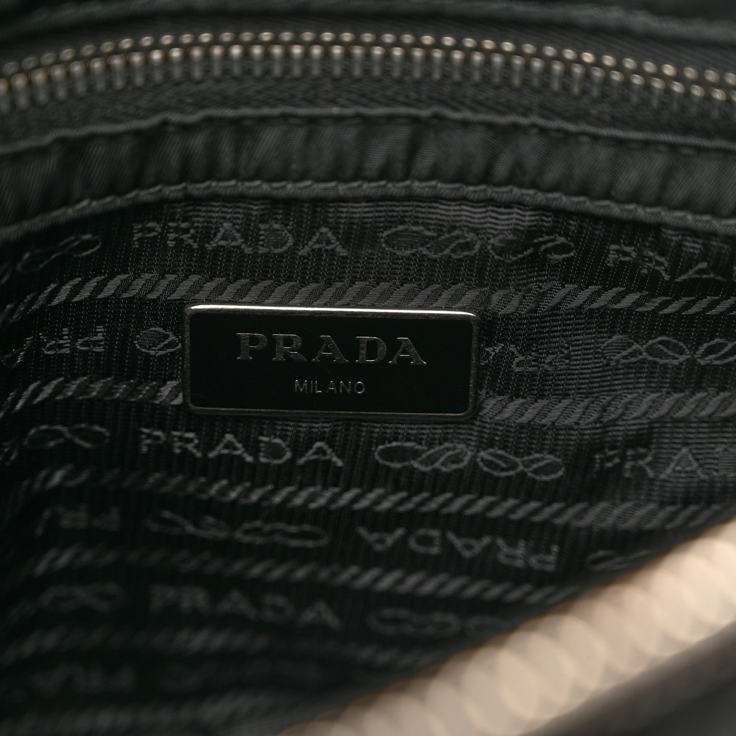 Re-Nylon Quilted Padded Flap Shoulder Bag Black