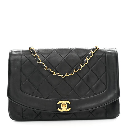Chanel Lambskin Quilted Medium Single Flap Black 1 of 11
