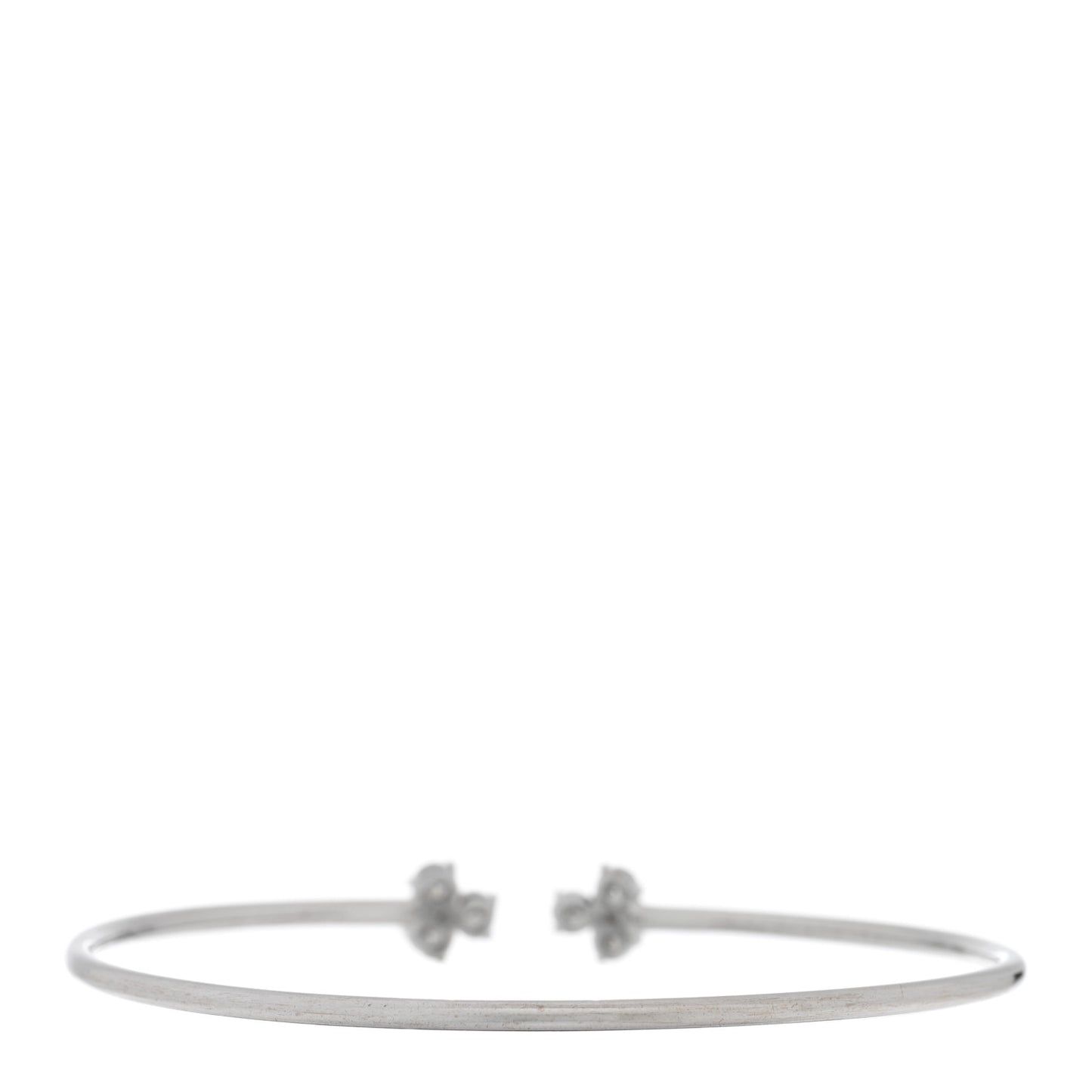 18K White Gold Diamond Aria Wire Bracelet