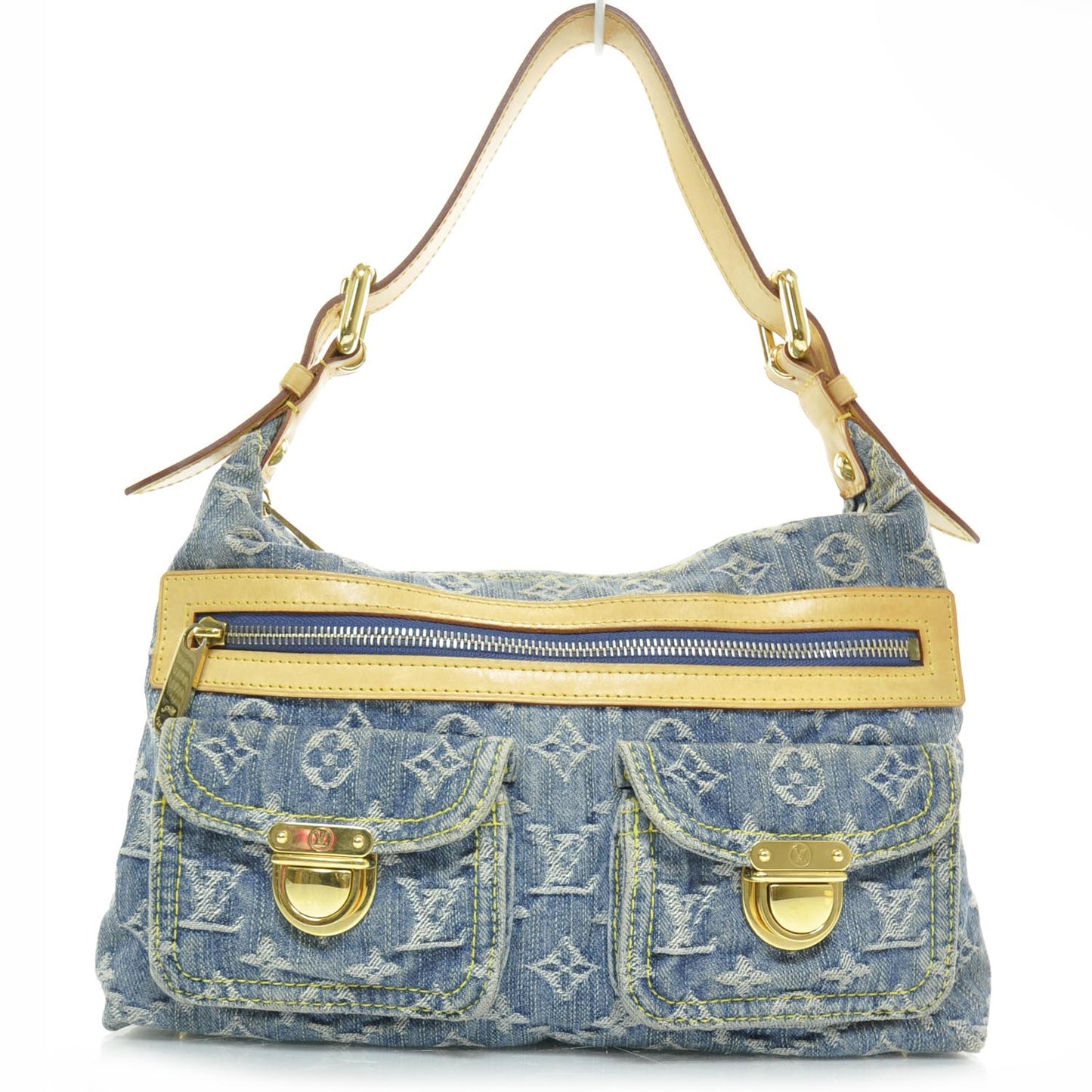 Monogram Denim Baggy PM Blue